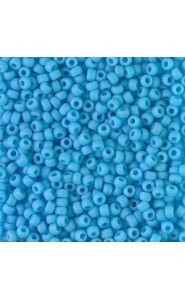 Miyuki rocailles Perlen 8/0 - Matte opaque turquoise blue 8-413F